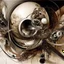 Placeholder: recursive astronaut eschatology, complex composition, by Lee Bontecou, abstract surreal art