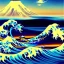 Placeholder: The great wave of kanagawa painted with clouds of colours,ystical colors ,perfectly centered image, perfect composition, rim light, beautiful lighting,masterpiece ,8k, stunning scene, raytracing, anatomically correct, in the style of Simon Bisley and Ohrai Noriyoshi and robert e howard and Steve Jung and Wizyakuza and uncannyknack