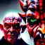 Placeholder: Ultra detailed fullbody Portrait in oil on canvas of Darth Maul merges Yoda ,intense stare,extremely detailed digital painting, extremely detailed face,crystal clear Big eyes, mystical colors ,perfectly centered image, perfect composition, rim light, beautiful lighting,masterpiece,8k, stunning scene, raytracing, anatomically correct, in the style of robert e howard and Ken Kelley and Ohrai Noriyoshi and Simon Bisley and tomzj1