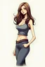 Placeholder: A girl perfect figure