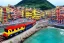 Placeholder: Lego Train in lego riomaggiore italy sea town lego