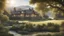 Placeholder: beautiful house, perfect architecture, style William Morris, rural environment, sunshine, volumetric lighting, trees, river, distant mountains, award-winning photograph, photorealism, superb details, light and shade, beautiful composition, arts-and-crafts, attractive, peaceful, exquisite