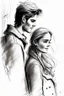 Placeholder: Sketch drawing of couple