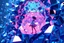 Placeholder: very complex 3d structure ,pretty viberating blue tema color environment 3d metalic and crystal recursive evolving and animating beveled geometric base very complex structure emiting bubbles that broke,pretty lady in sureal clothing of love in a pretty modern dress comes out dancing fast hip hop, viberating color moving very in modern city escap environment while camera tracking it.write in down screen 3d animating"Made in Qwen By:J.Babakan"