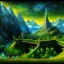 Placeholder: Epic Drawing of scenery of The LOTR estilo Van Gogh 4k