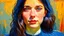 Placeholder: Van Gogh style. Beautiful female face looking at me, ultra realistic, stylized, highest resolution, best quality, extremely sharp focus, celtic style