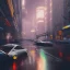 Placeholder: Cyberpunk Moscow, night, rainy