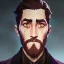 Placeholder: Portrait of a 30 year old warlock like Jake Gyllenhaal, Sherlock Holmes and Mary Poppins