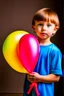 Placeholder: child holding a balloon dog