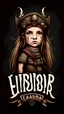 Placeholder: Text"Little embassador", banner, bohemian, Viking style,girl