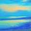 Placeholder: paysage paradis cosmique bleu pastel cascades soleil