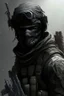 Placeholder: A soldier in the game modern warfare, he wears a solid black creepy helmet that covers his face. He is a sniper, but can also run point. His call sign is Wraith.