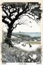 Placeholder: SNIFFIN’ GLUE magazine high res photo cover by Ralph Steadman: special Visit Aeaea the nice island covered with a mixture of pasture and dense woodland of oak and beech. issue; guest stars: Circe, a captivating nymph and Homer the Greek poet