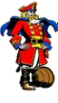 Placeholder: Captain Crunch standing in a captain morgan pose