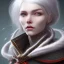 Placeholder: fantasy setting, woman, red hair, white hair,