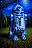 Placeholder: R2d2 on a starry night by Vincent Van Gogh