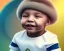 Placeholder: Kylian Mbappé as a baby, baby face portrait, smile, 8k resolution