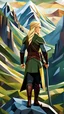 Placeholder: Legolas en las montañas, arte cubista, full body, calidad ultra, hiperdetallado, increíble obra de arte, 64K