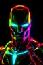 Placeholder: Ironman potrait,8k,neon