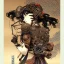 Placeholder: beautiful steampunk huge girl, hyper detailed, hyperdetailed, intricately detailed, illustration by <Katsushika Hokusai> <Yoji Shinkawa>,