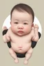 Placeholder: cheek fat baby realistic