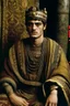 Placeholder: Eastern Roman Emperor Justinian captured on grainy 90s photography