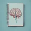Placeholder: medicine notebook brain illustration