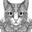 Placeholder: cat, realistic, Animal, mandala, coloring book, clean line art, wildlife-inspired, kid style, happy expressions, –no sketch, color, –ar 3:4, white background, minimalistic black lines, 8k, minimal black color, low black colors, coloring page, use pure black and white colors, avoid thick black colors, thin black line art, avoid colors, perfect shape, perfect clear lines, clear edges, fill edges, exact perfect edges, not use black colors,