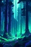 Placeholder: Forest , cyberpunk, pixel art style, dramatic lighting, pixel art