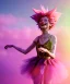 Placeholder: Ultra Realistic photo, medium shot view, drunken sweet dancer old blonde woman, carnival scene, monster hair, steampunk style. Red hair, confeti, smile, happy, festival, ovnis, gradient color fog. highly detailed, concept art, unreal engine 5, ray tracing, RTX, lumen lighting, ultra detail, volumetric lighting, 3d, finely drawn, high definition, high resolution.