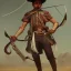 Placeholder: portrait,"Insanely detailed photograph of a male western mustachioed crossbowman", detailed charro, sequenced Sombrero, detailed held dagger, digital painting, artstation, concept art, sharp focus, illustration, art by artgerm and greg rutkowski and alphonse mucha, 8 k,fantasy, unreal engine