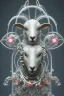 Placeholder: sheep brain cyborg, matrix style