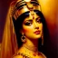 Placeholder: Drawing of beautiful face,busty 'cleopatra',sweet stare,throne,hieroglyphics,balanciaga fashion clothe painting by gaston bussiere, greg rutkowski, yoji shinkawa, yoshitaka amano, tsutomu nihei, donato giancola, tim hildebrandt, oil on canvas, cinematic composition, extreme detail,fit full head inside picture,16k