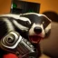 Placeholder: Badger playing xbox