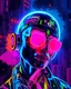 Placeholder: Neo Surrealism Collage Techno Punker Surrealism Art Work, Neons light glowing in the dark,fluorescent neon colors, vibrant sharp colorful,find details,abstracs background