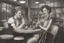 Placeholder: 50-v5.2 prompt 26: Using the Grisaille technique, create a vintage Pin-up Girl in a classic 1950's diner setting. elegantly sipping a milkshake with an iconic jukebox in the background. -ar 16:9 -s 50. -v