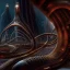 Placeholder: biomorphic alien city with lighting, foto-realistic,TG, 8k, art by HR Giger.