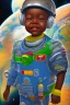 Placeholder: african baby in space, ghana trotro, high detail