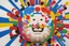 Placeholder: round pop art cloud by Takashi Murakami