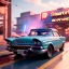 Placeholder: Ultra Realistic retro sci-fi, explosion Supermarket parking scene, 1960 year, blonde woman, sweet Jane Fonda face, perfect iris, glow eyes, face makeup, tight latex coat; many panic people, Retro sci-fi style, soft color, highly detailed, unreal engine 5, ray tracing, RTX, lumen lighting, ultra detail, volumetric lighting, 3d, finely drawn, high definition, high resolution.