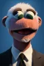 Placeholder: Waist up muppet Portrait, Vladimir Putin as muppet doll, black suit, photo studio, blue background, unreal engine 5, concept art, art station, god lights, ray tracing, RTX, lumen lighting, ultra detail, volumetric lighting, 3d.