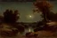 Placeholder: Night, rocks, trees, begginer's landscape, friedrich eckenfelder, willem maris, and otto pippel impressionism paintings