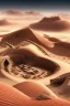 Placeholder: ancient, chinese town, fantasy, desert, dune, sand storm, crater