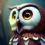 Placeholder: Owl, shallow depth of field, macro lens, unreal engine 5, ultra detailed, light fur highly detail