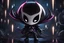 Placeholder: Chibi Hollow knight venom in 8k solo leveling shadow artstyle, in the style of fairy academia, hollow knight them, mask, close picture, neon lights, intricate details, highly detailed, high details, detailed portrait, masterpiece,ultra detailed, ultra quality