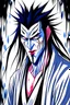 Placeholder: Create an image of Zaraki Kenpachi from bleach anime in anime style painting. Picture quality should be hd. Picture should be png format.