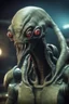 Placeholder: xcom's terror from the deep monster crap alien in fallout 4 setting, bokeh, downlight, prize winning, depth of field, in the style of ivo caprino