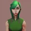 Placeholder: mystical powerful greenish botanical woman