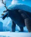 Placeholder: A giant frozen creature ,midjourney style, 8k, photorealistic, cinematic lighting, dramatic, atmosphereric,