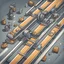 Placeholder: conveyor belt cartoon top down